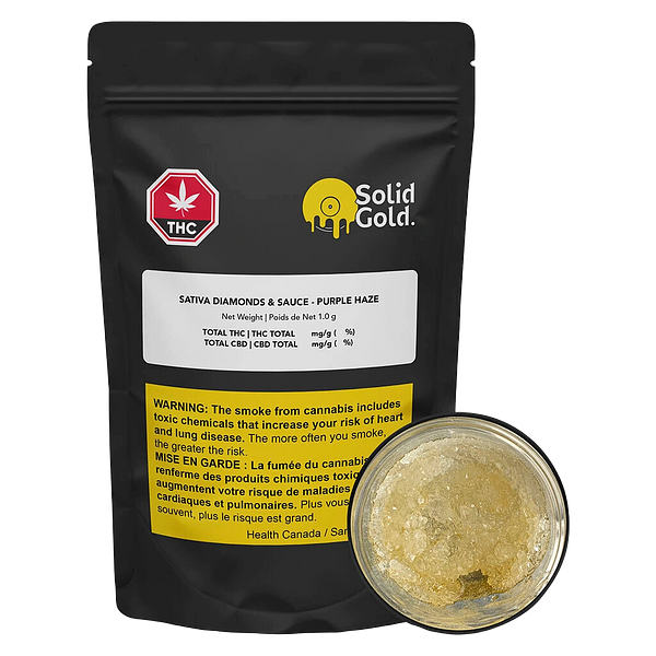 Solid Gold - Sativa Diamonds & Sauce - Purple Haze