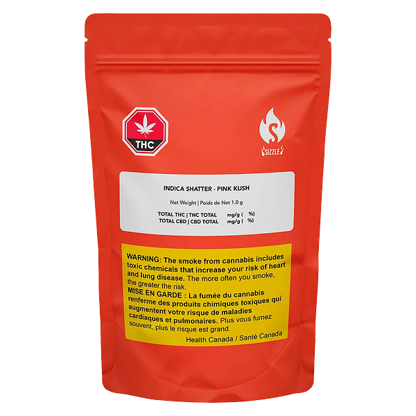 Sizzle - Indica Shatter - Pink Kush