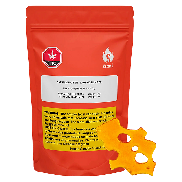 Sizzle - Sativa Shatter - Lavender Haze