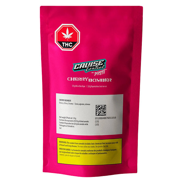 BOXHOT Cruise Control - Cherry Bomber THC + CBG + CBD All-In-One Vape