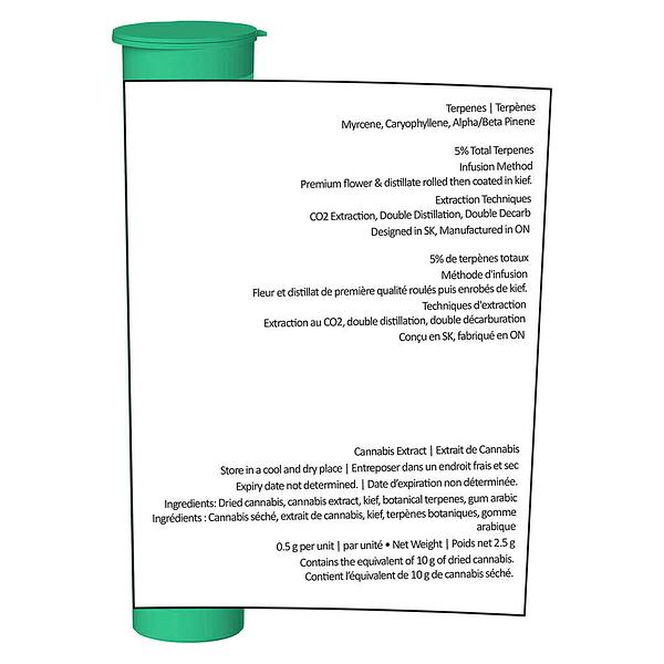 Trippy Sips - Caribbean Crush Kief Coated Infused Pre Roll image 3