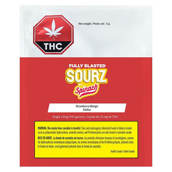 SOURZ by Spinach - Fully Blasted Strawberry Mango Soft Chews image 2