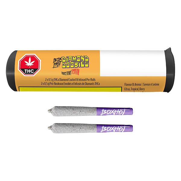 BOXHOT - Diamond Doobies - Tangerine Scream Infused Pre-Rolls image 4