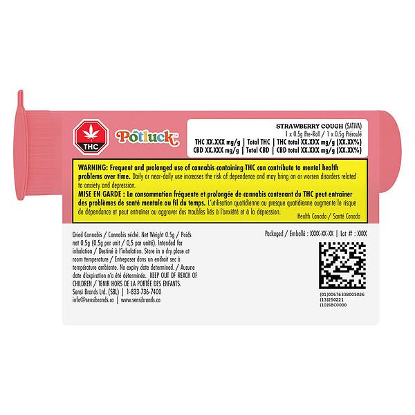 Potluck - Strawberry Cough Pre Roll image 3