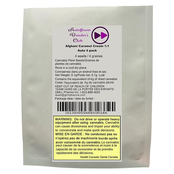 Autoflower Breeder's Club - Afghani Caramel Cream 1:1 Auto image 2