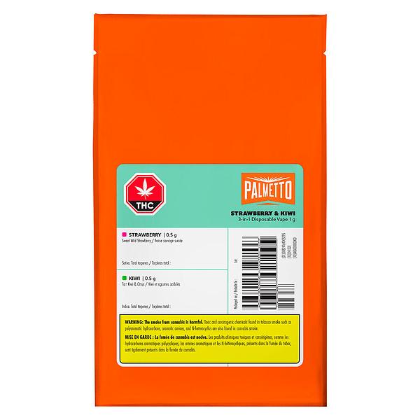 Palmetto - Strawberry & Kiwi 3-in-1 Disposable Vape image 2