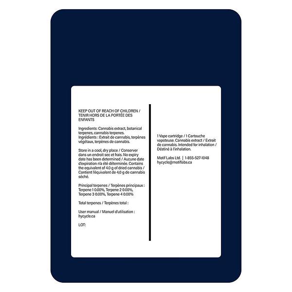 HycycleMAX - Northern Lights Out 1000 510 Thread Cartridge image 3