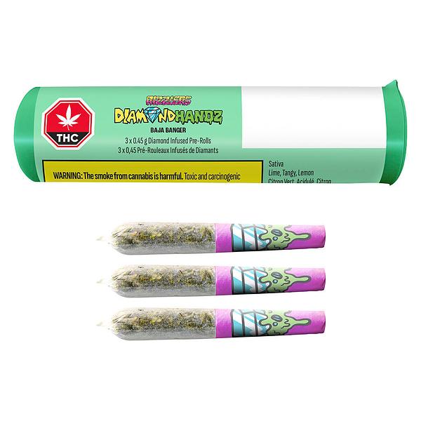RIZZLERS - Diamond Handz - Baja Banger Diamond Infused Pre Roll image 4
