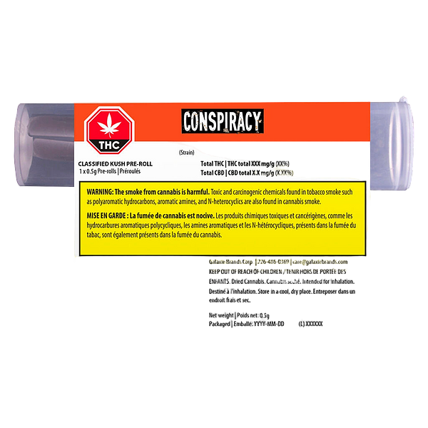 Conspiracy - Classified Kush Pre-Roll