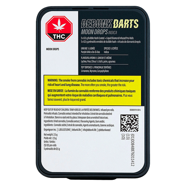 DEBUNK - Moon Drops Triple-Infused Bubble Hash Darts
