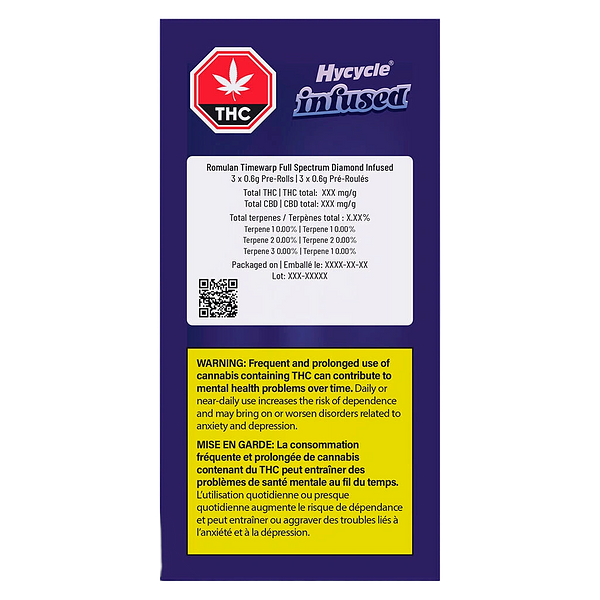 Hycycle - Romulan Timewarp Full Spectrum Diamond Infused Pre-Roll