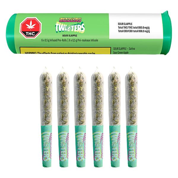 RIZZLERS - Twisters - Sour Slapple Infused Pre Roll image 4