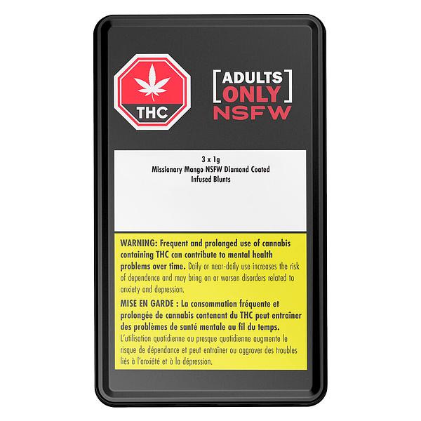 Adults Only - Missionary Mango NSFW Diamond Coated Infused Blunts image 2