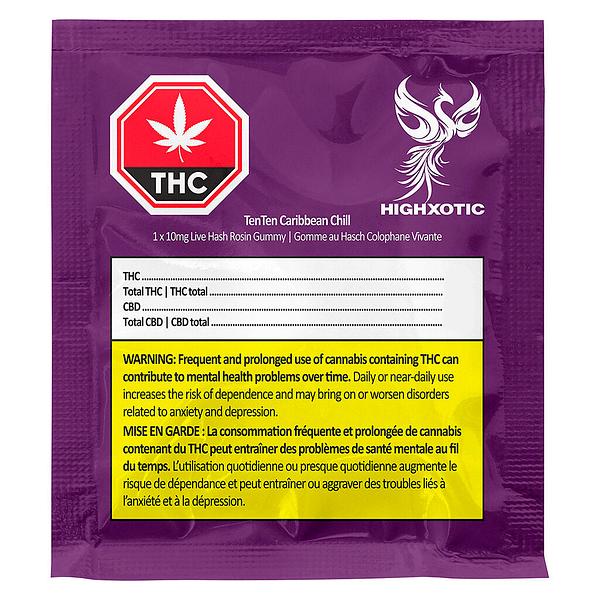 HighXotic - Tenten Caribbean Chill Live Rosin Gummy image 2