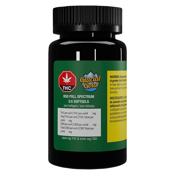 Glacial Gold - Rso Full Spectrum 5:5 Softgels image 2