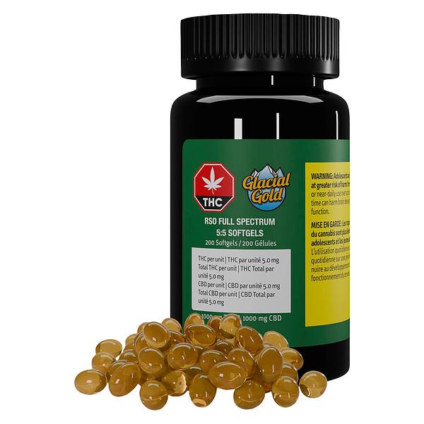 Glacial Gold - Rso Full Spectrum 5:5 Softgels image 4