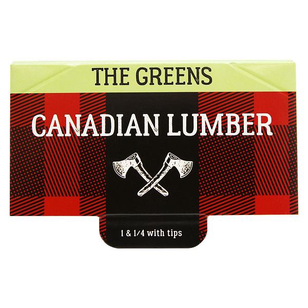 Canadian Lumber - Greens Unbleached Hemp Rolling Papers With Tips