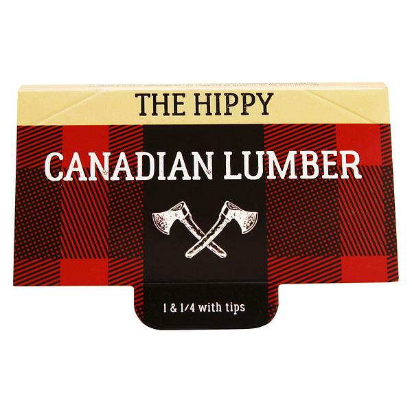 Canadian Lumber - Hippy Unbleached Hemp & Flax Rolling Papers With Tips