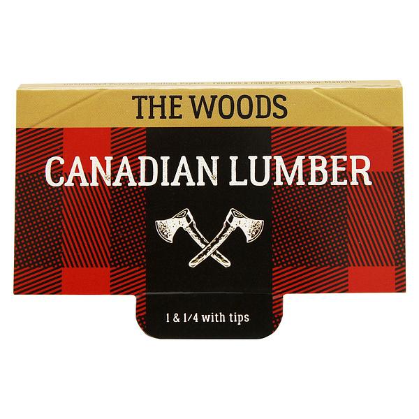 Canadian Lumber - Woods Unbleached Pure Wood Rolling Papers With Tips
