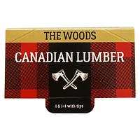 Canadian Lumber - Woods Unbleached Pure Wood Rolling Papers With Tips