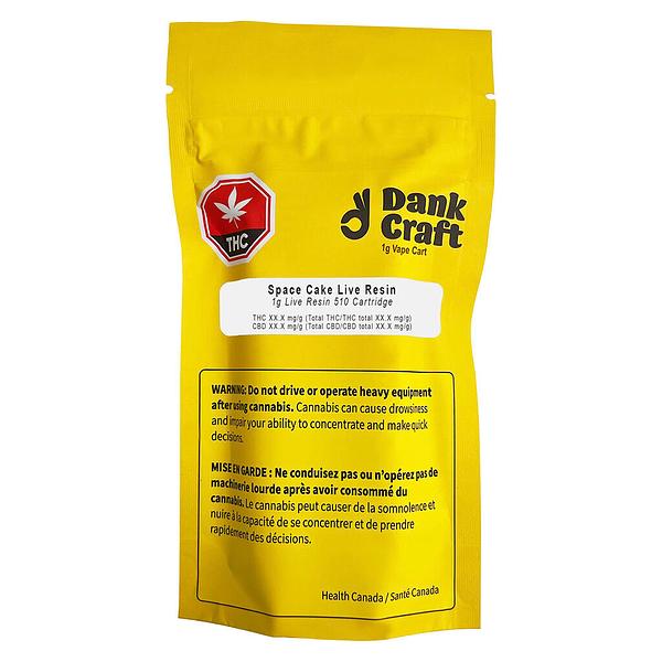 Dank Craft - Space Cake Live Resin 510 Thread Cartridge image 2