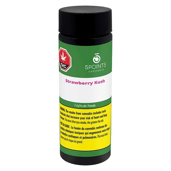 5 Points Cannabis - Strawberry Kush Pre-Roll image 4