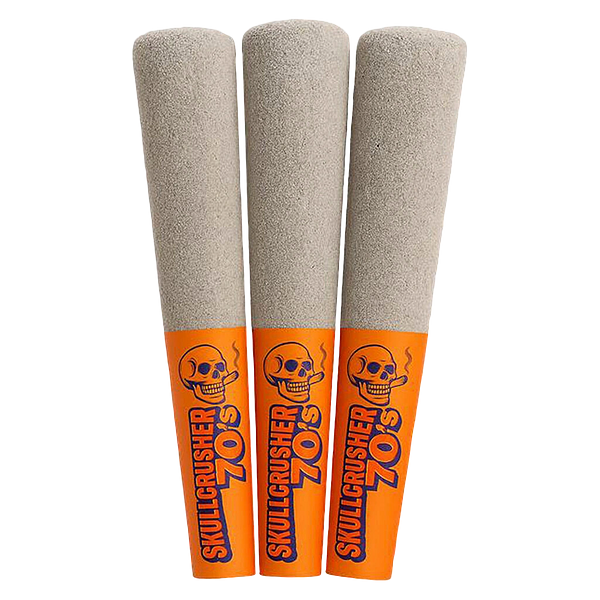 Skullcrusher 70's by RAD - Quad Diamond Infused Pre Roll - Iced Orange