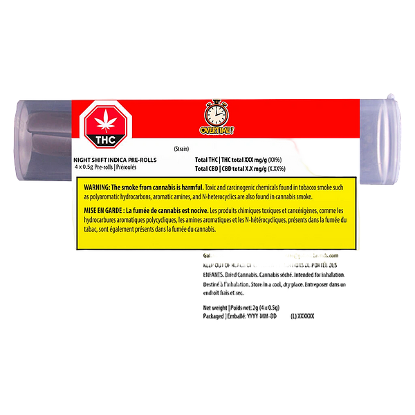 Overtime - Night Shift Indica Pre Roll
