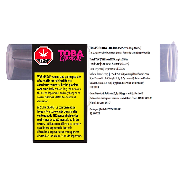 Tobagrown - Toba's Indica Pre Roll
