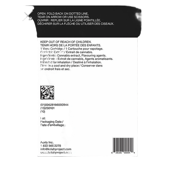 Kolab Project - Blue Passionfruit Diamonds 510 Thread Cartridge