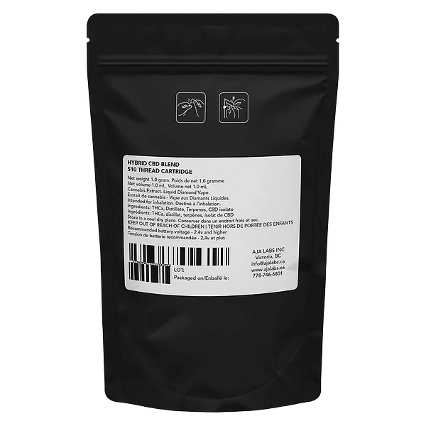 Discreet Milds - Hybrid CBD Blend Vape 510 Thread Cartridge - Mild Mango