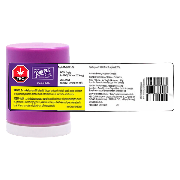 Purple Hills - Live Resin Badder – Tropical Twist XL