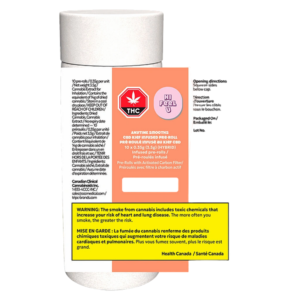 Hifeelu - Anytime Smooths CBD Kief Infused Pre-Roll Pack