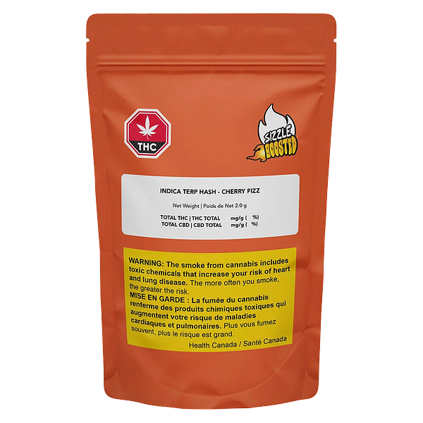 Sizzle Boosted - Indica Terp Hash - Cherry Fizz