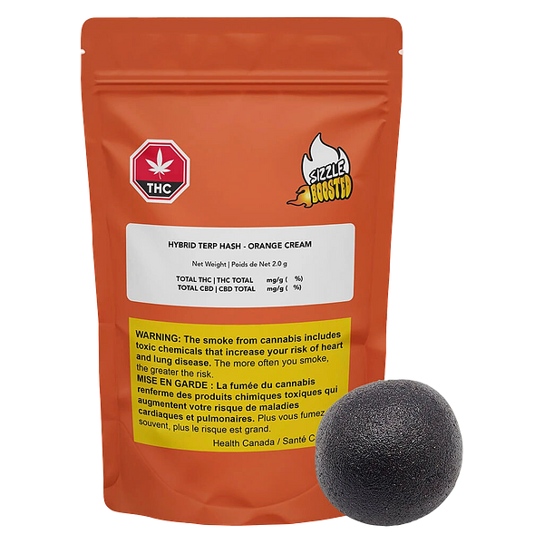 Sizzle Boosted - Hybrid Terp Hash - Orange Cream