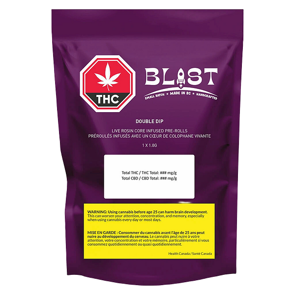 BLAST - Double-Dip Live Rosin Core Infused Pre-Roll