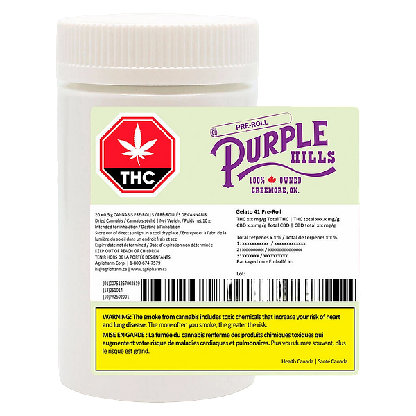 Purple Hills - Gelato 41 Pre-Roll