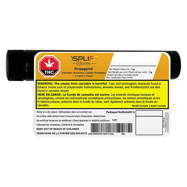 1Spliff Reserve - Pineapplex Premium Glass Tip Pre-Roll image 6
