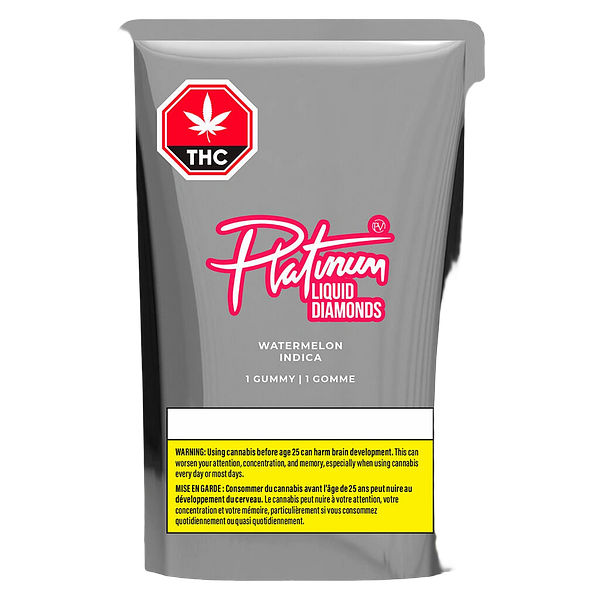 Platinum - Watermelon Indica Liquid Diamond Gummy