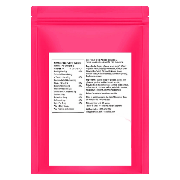 Olli O's - 100 Cbg 100 Thc Multipack Sour Watermelon