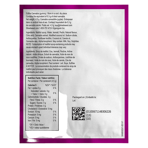 SHRED'EMS - Paradise Pnch Zero Max10 Party Pack 100 Thc Gummies