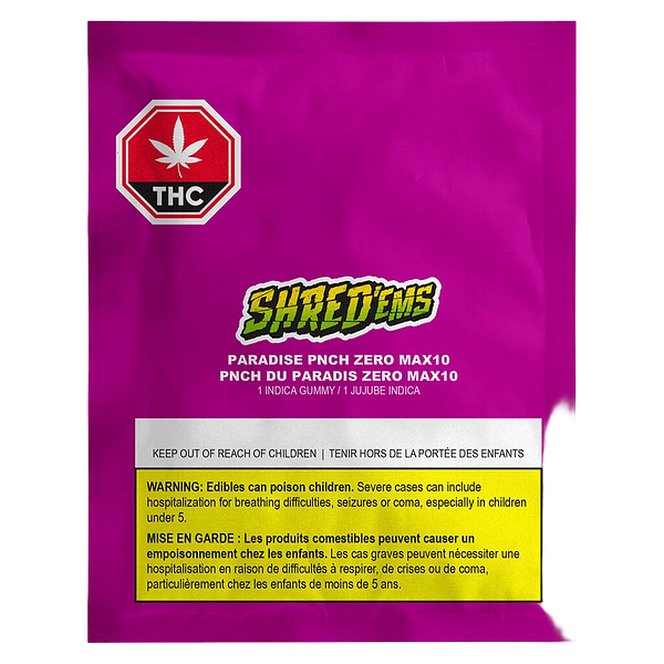 SHRED'EMS - Paradise Pnch Zero Max10 Party Pack 100 Thc Gummies