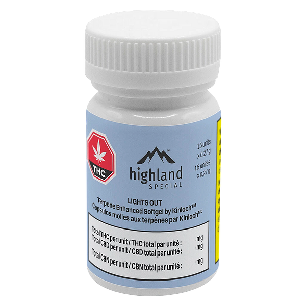 Highland Special - Lights Out Terpene Enhanced Softgel By Kinloch