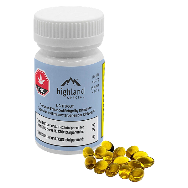 Highland Special - Lights Out Terpene Enhanced Softgel By Kinloch