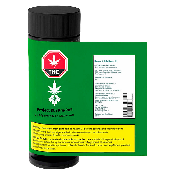 Eighth Cannabis - Project 8th Pre Roll