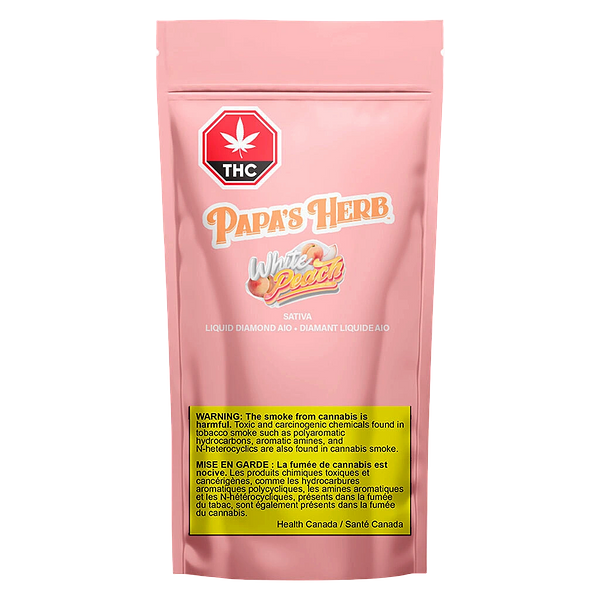 Papa's Herb - White Peach 95+ Liquid Diamond AIO
