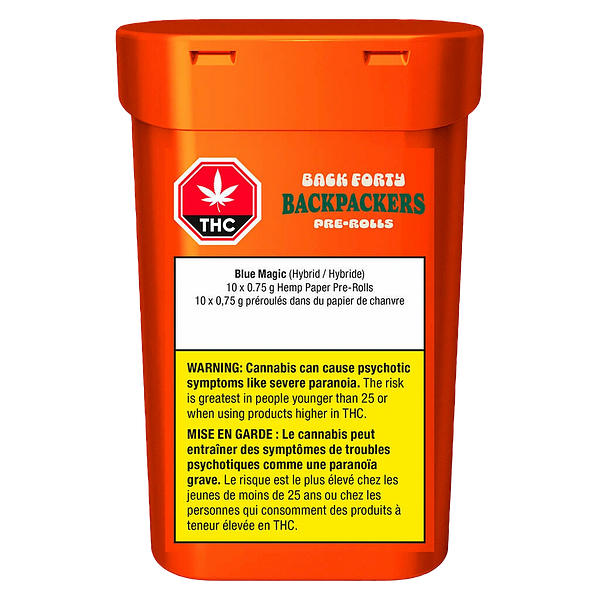 Back Forty - Backpackers Pre Roll - Blue Magic