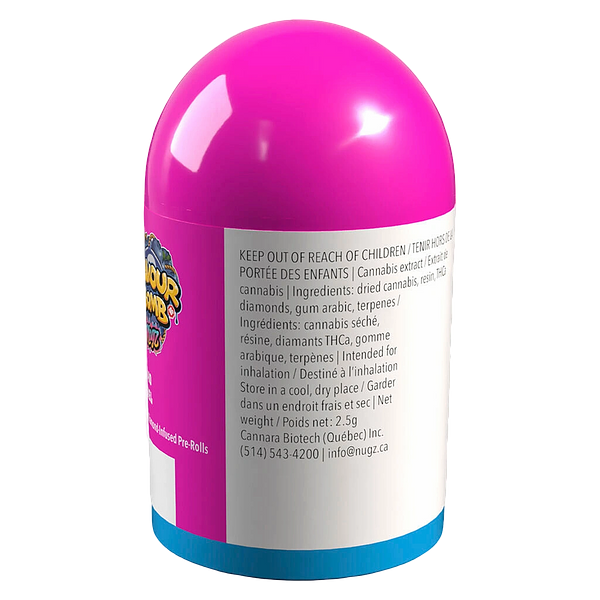 Nugz - Flavour Bomb 40 Blue Berry Rebel Diamond Infused Pre Roll