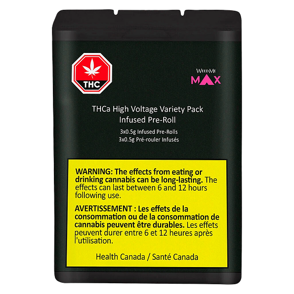Weed Me Max - Thca High Voltage Variety Pack Infused Pre Roll