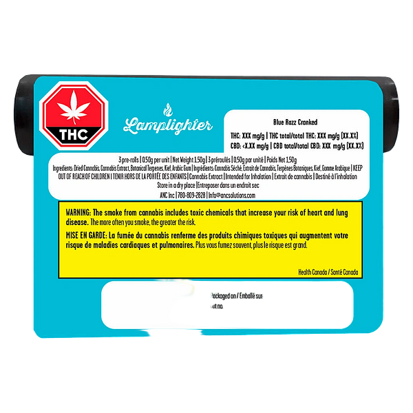 Lamplighter - Blue Razz Cranked Liquid Diamond + Kief Coated Pre Roll